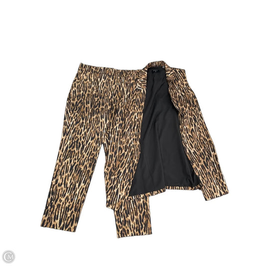 Pants Set 2pc By Tahari In Leopard Print, Size: M