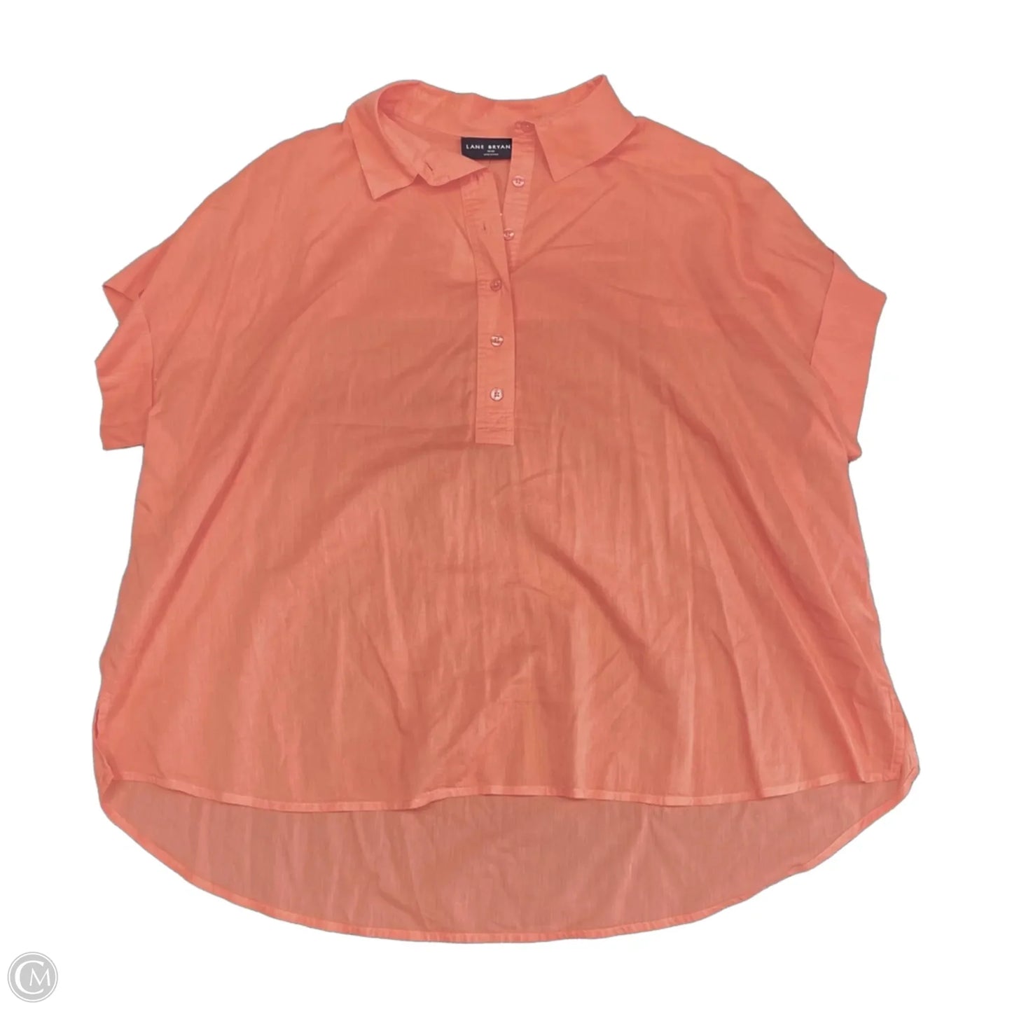 Top Short Sleeve By Lane Bryant In Orange