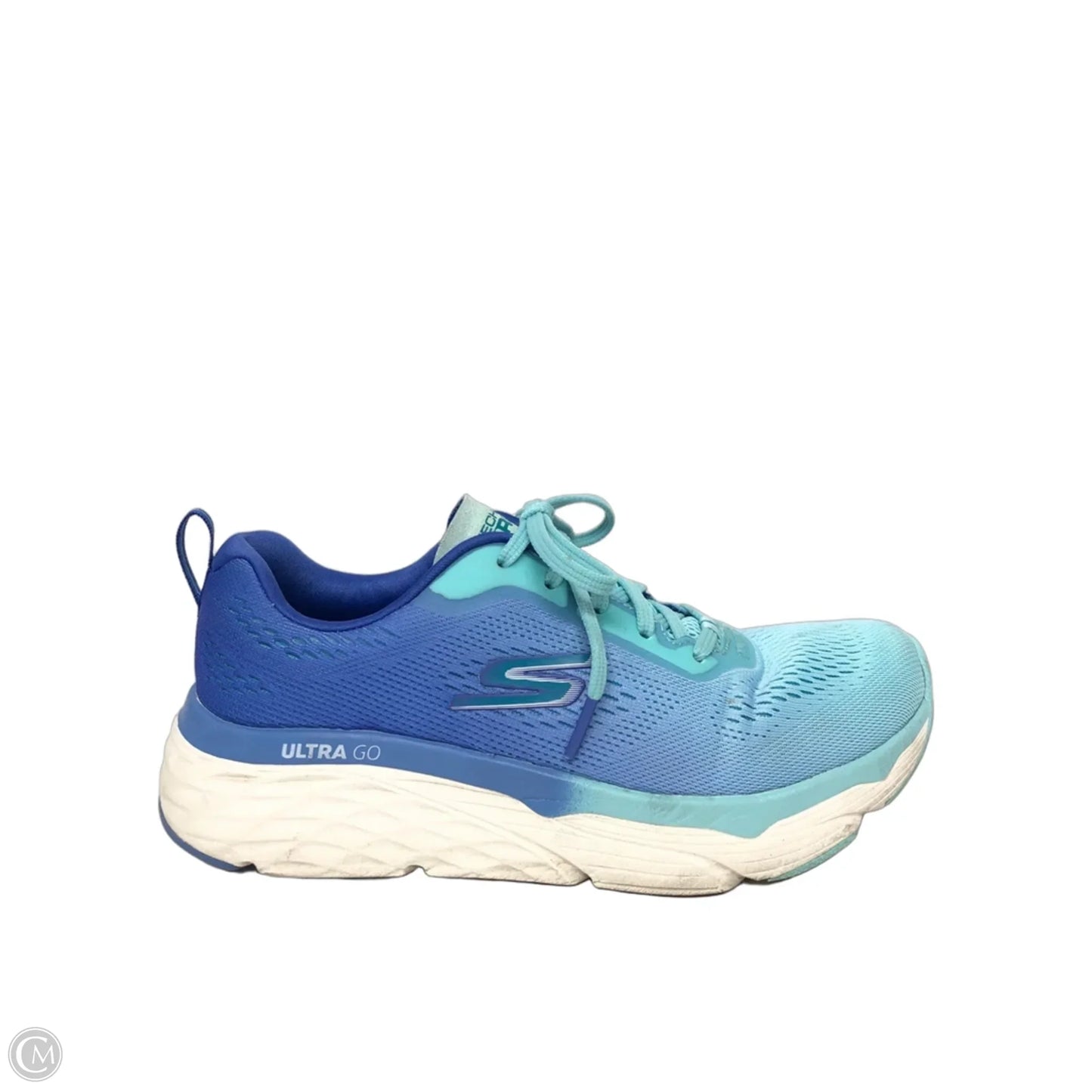 Shoes Athletic By Skechers In Blue Denim, Size: 7.5