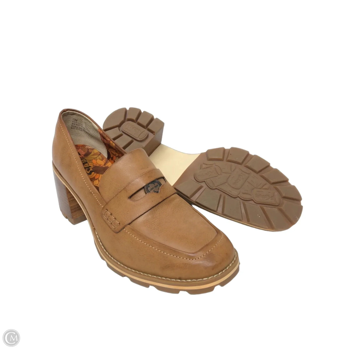 Shoes Heels Block By Korks In Brown, Size: 10