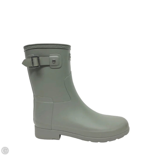 Boots Rain By Hunter In Green, Size: 9