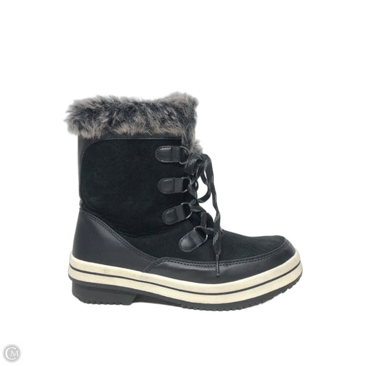 Boots Snow By Universal Thread In Black, Size: 8