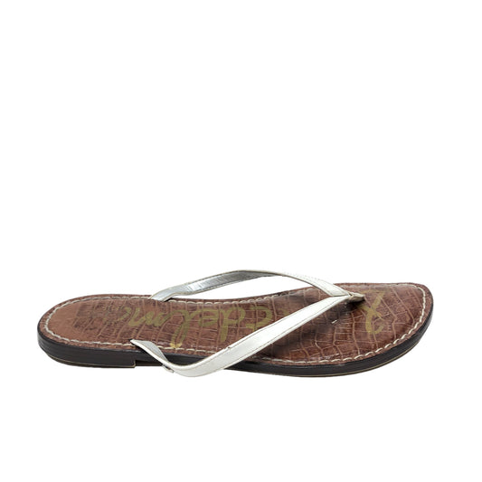 White Sandals Flip Flops Sam Edelman, Size 9