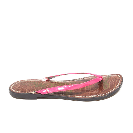 Pink Sandals Flip Flops Sam Edelman, Size 9