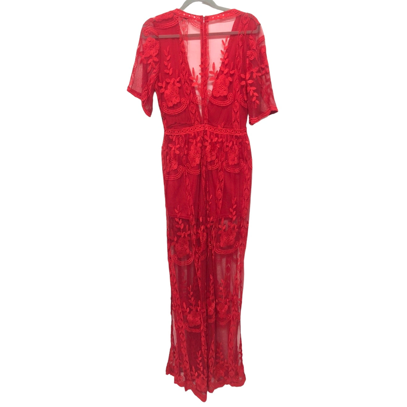 Red Dress Casual Maxi Haute Monde, Size Xl