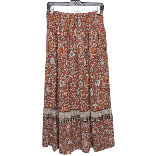 Skirt Midi By J. Jill In Brown, Size: S