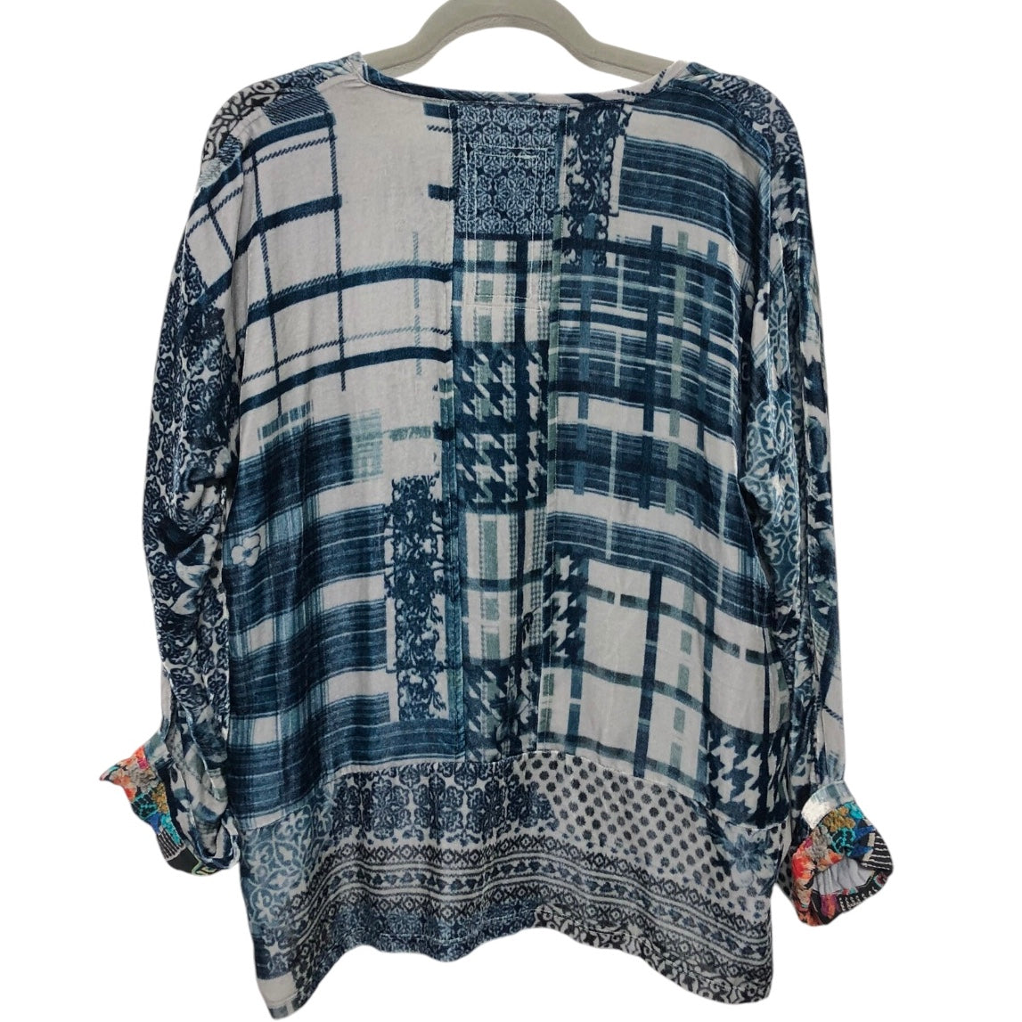 Top Long Sleeve By Johnny Was In Blue, Size: S