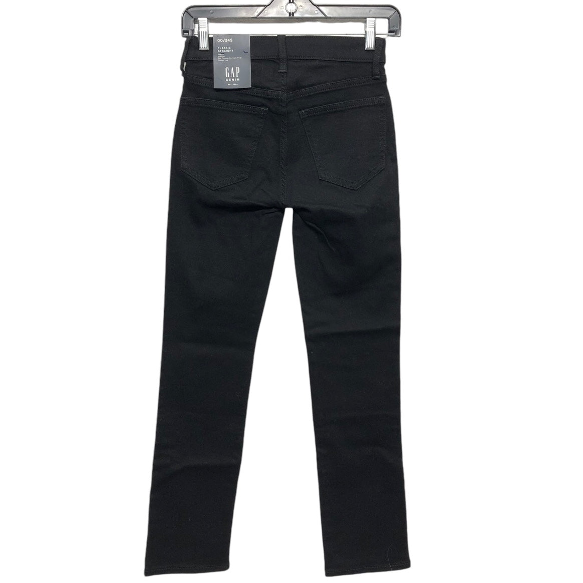 Jeans Straight By Gap In Black, Size: 0