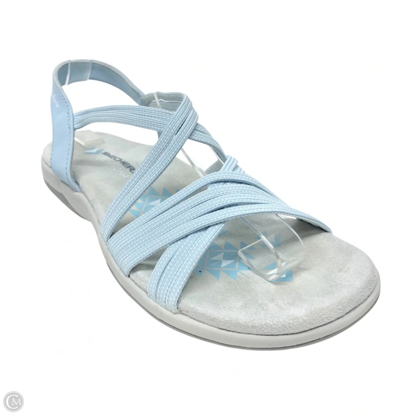 Sandals Flats By Skechers In Blue, Size: 7