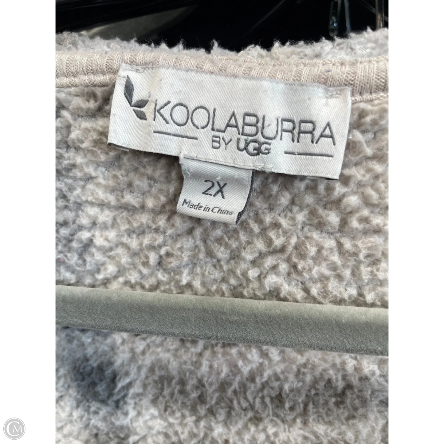 Jacket Fleece By Koolaburra By Ugg In Beige, Size: 2x