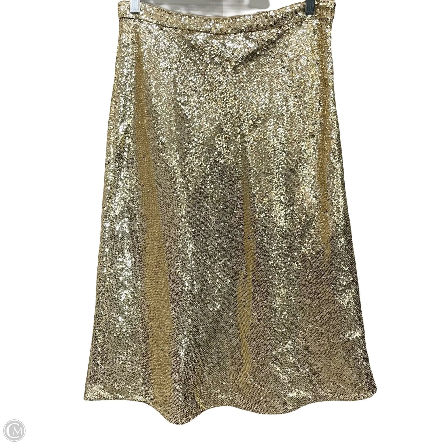 Skirt Midi By J. Crew In Gold, Size: 4