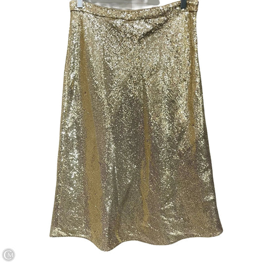 Skirt Midi By J. Crew In Gold, Size: 4