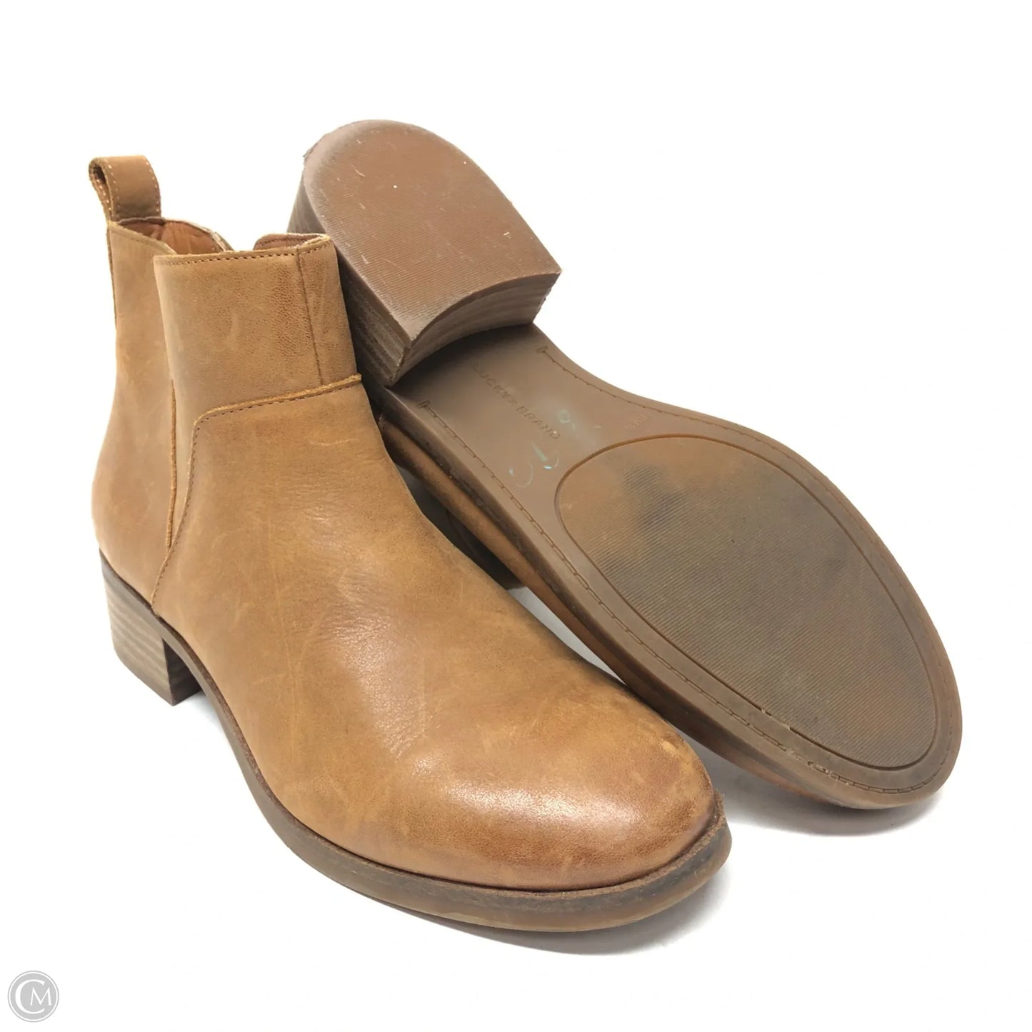 Boots Ankle Flats By Lucky Brand In Tan, Size: 8.5
