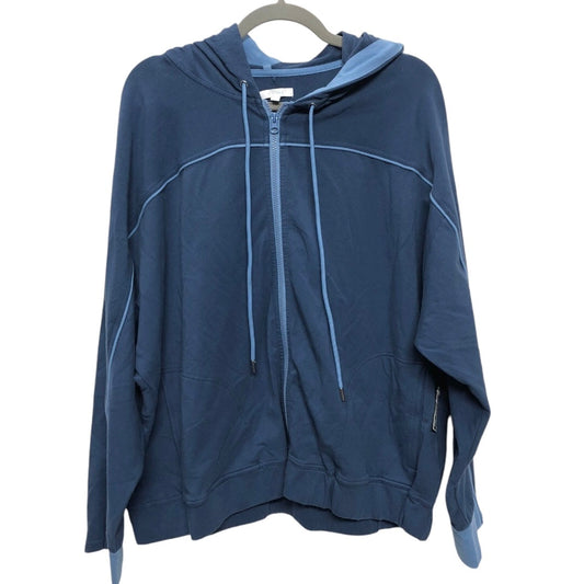 Sweatshirt Hoodie By Johnny Was In Blue, Size: Xl