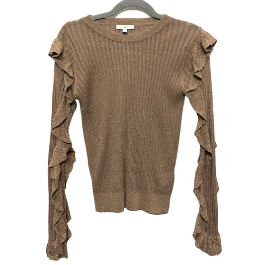 Top Long Sleeve By Joie In Bronze, Size: M