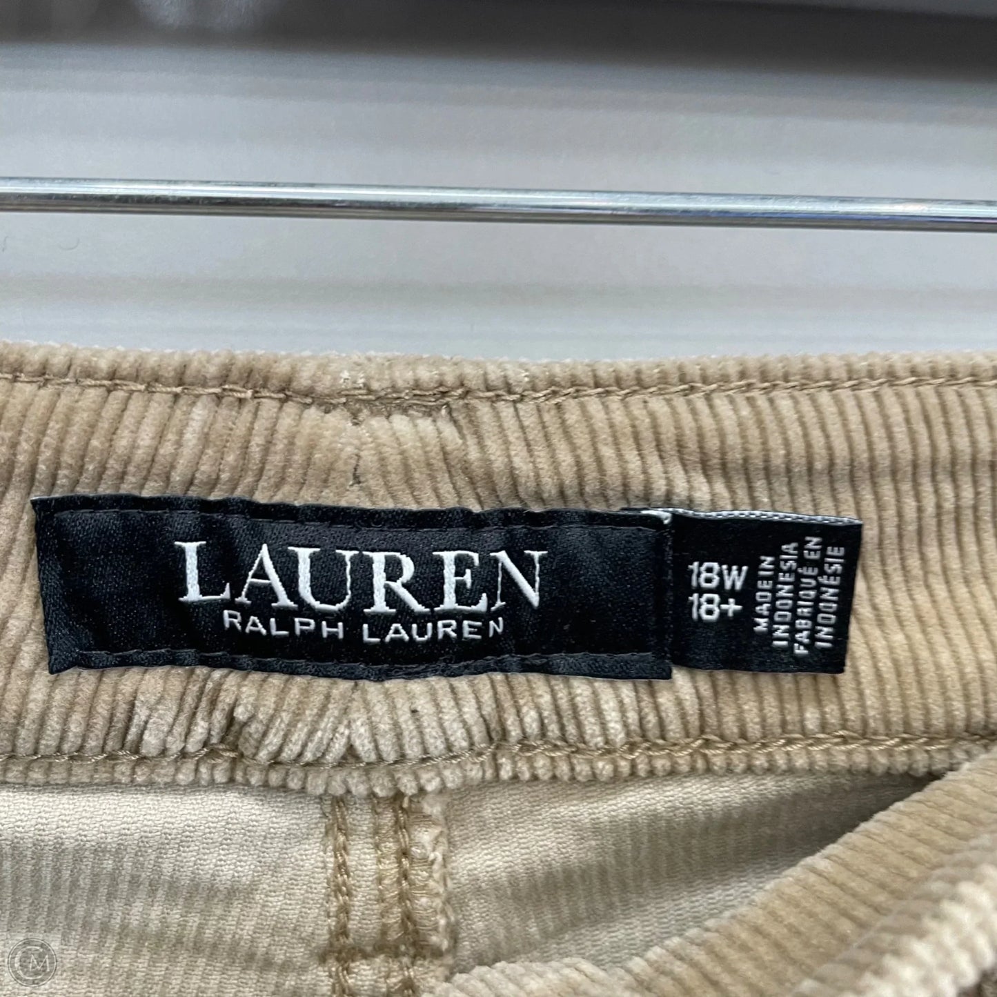 Pants Corduroy By Ralph Lauren In Tan, Size: 18