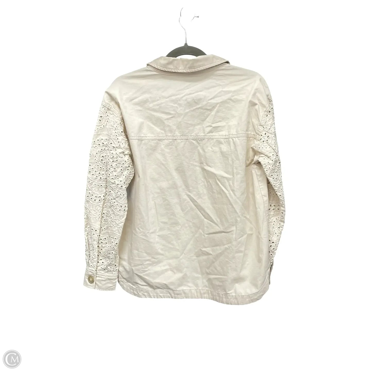 Top Long Sleeve By Maurices In Cream, Size: S