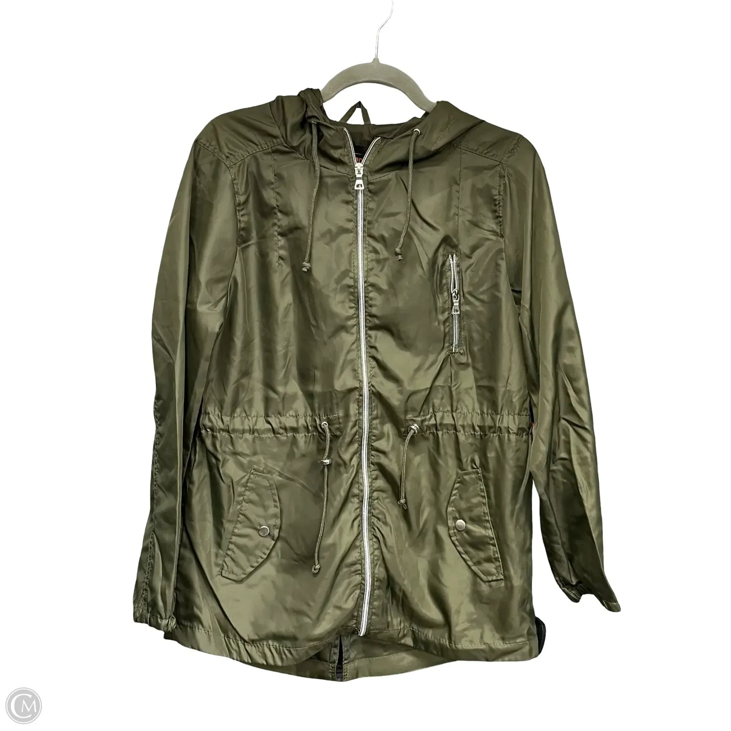 Jacket Windbreaker By Ambiance Apparel In Green, Size: S
