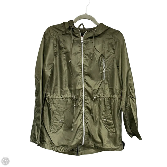 Jacket Windbreaker By Ambiance Apparel In Green, Size: S