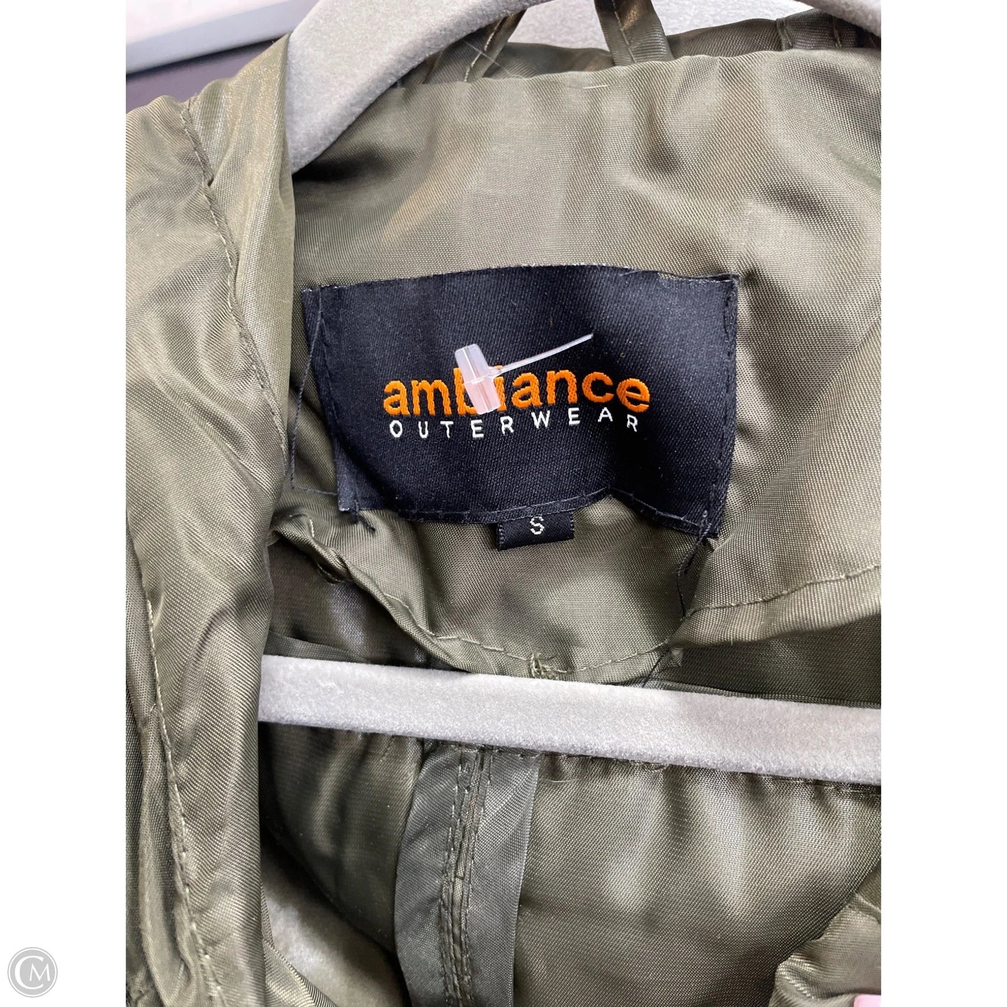 Jacket Windbreaker By Ambiance Apparel In Green, Size: S