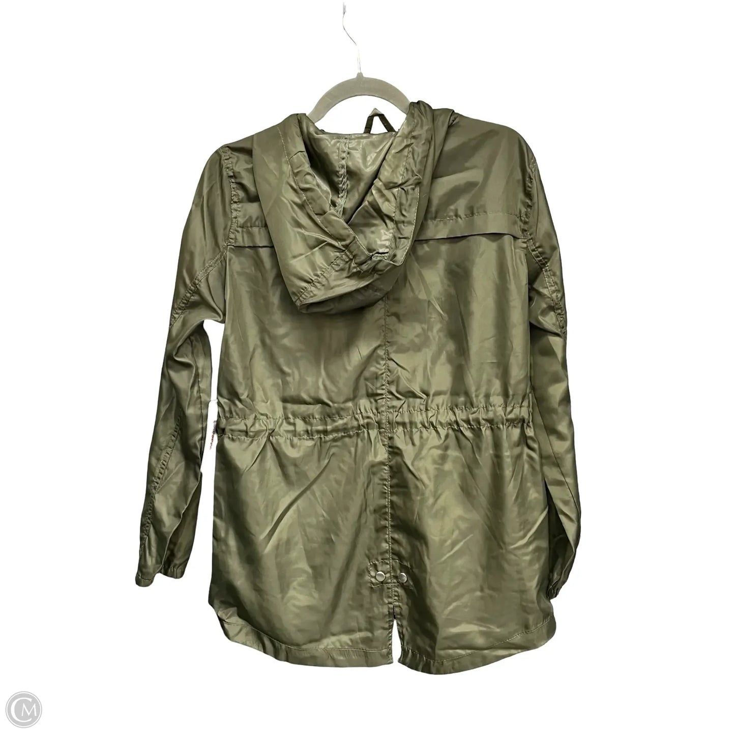 Jacket Windbreaker By Ambiance Apparel In Green, Size: S