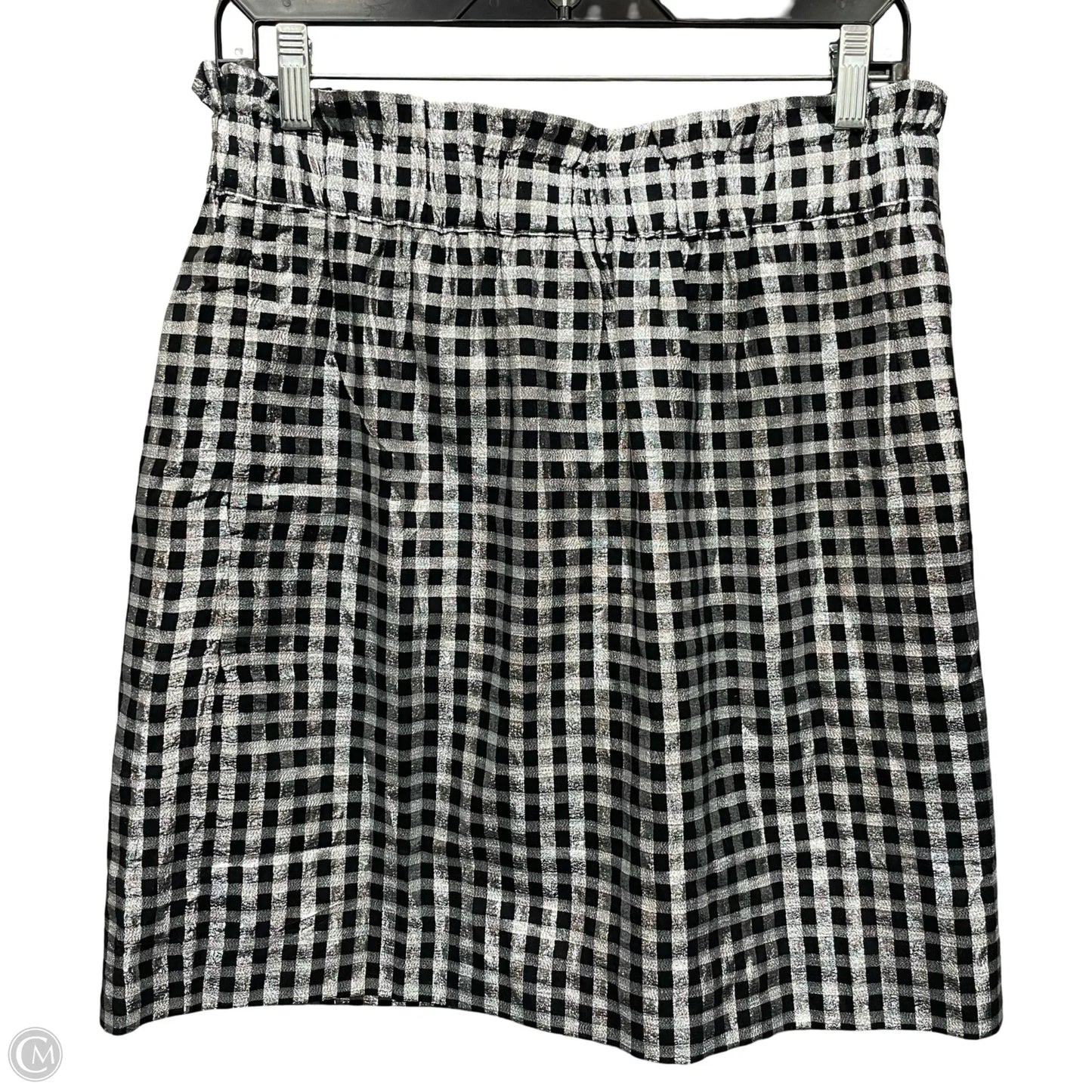 Skirt Mini & Short By J. Crew In Black & Silver, Size: M