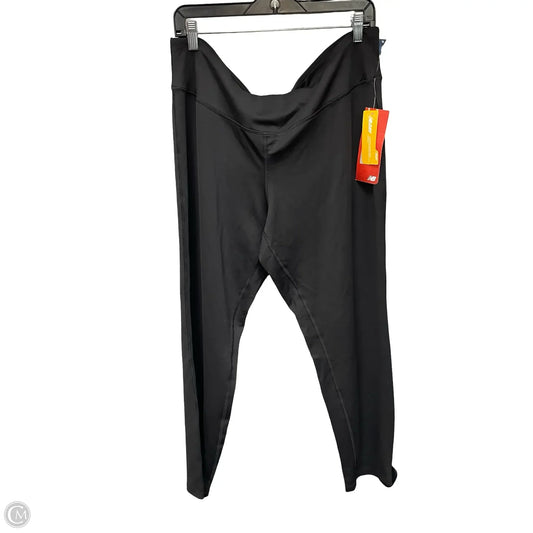 Athletic Leggings By New Balance In Black, Size: 2x
