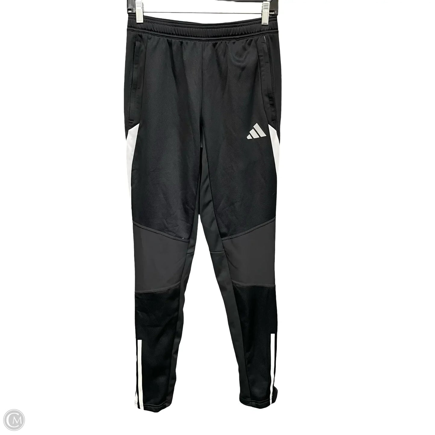 Athletic Pants By Adidas In Black & Grey, Size: S