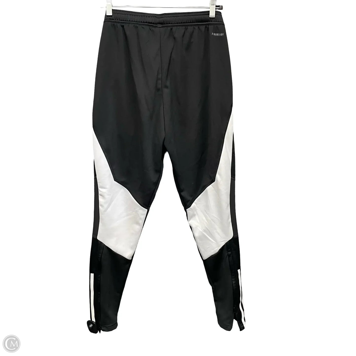Athletic Pants By Adidas In Black & Grey, Size: S