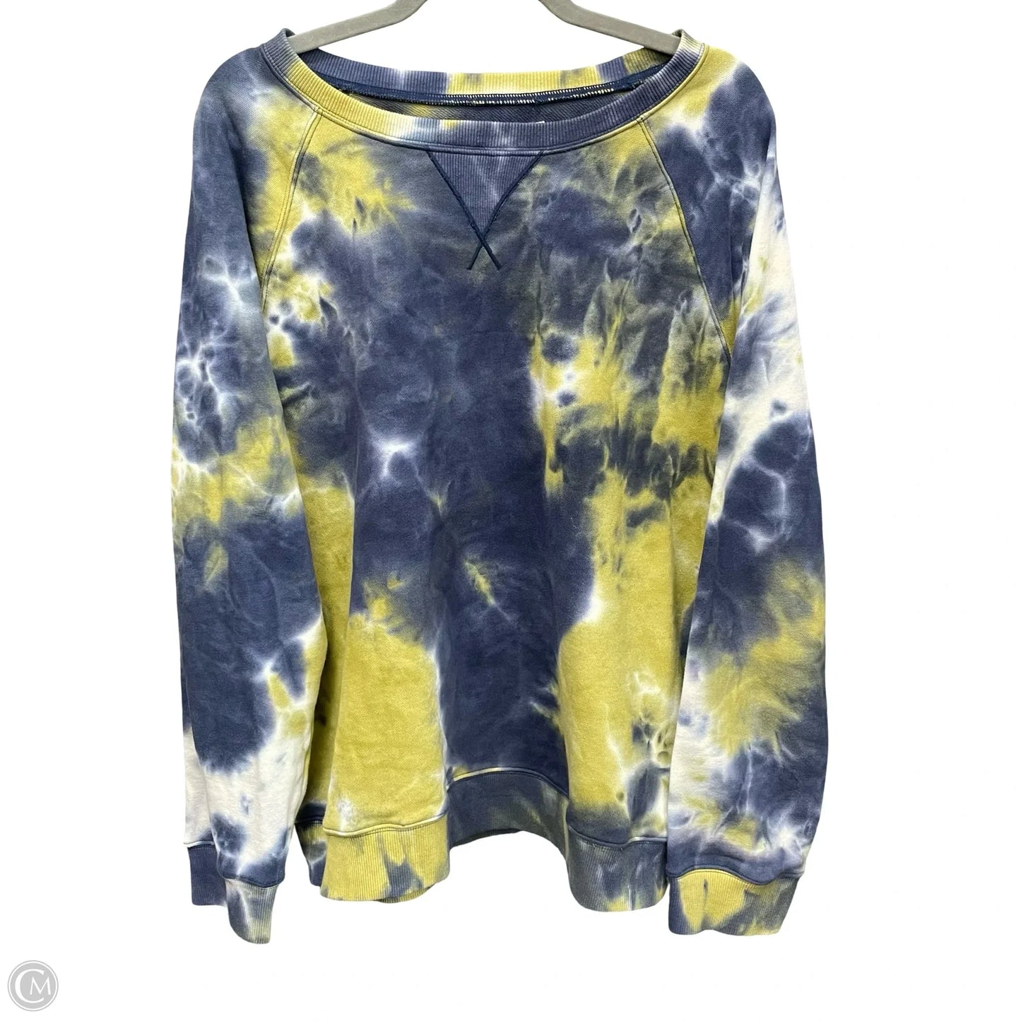 Sweatshirt Designer By Rebecca Minkoff In Blue & Green, Size: L