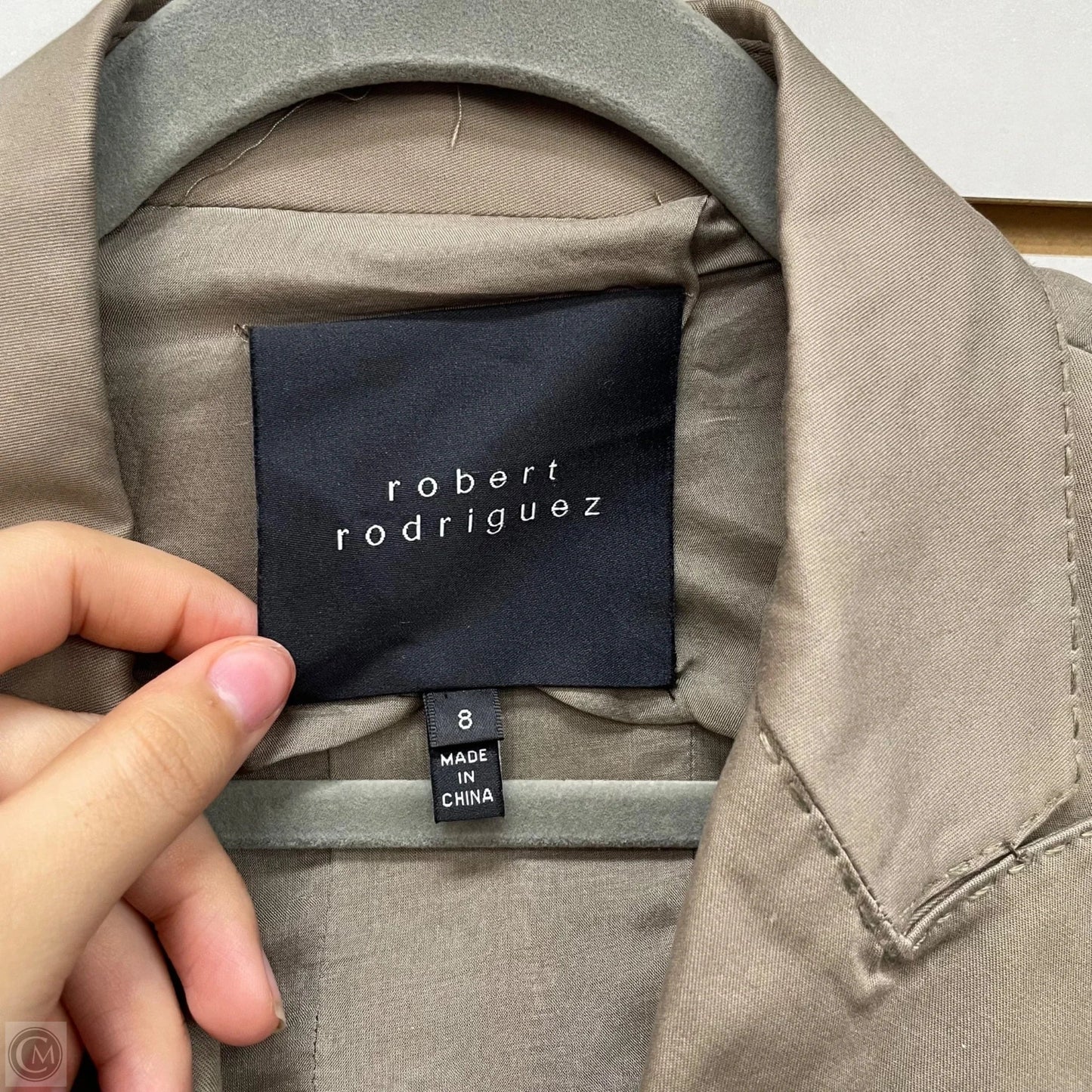 Blazer By Robert Rodriguez In Taupe, Size: 8