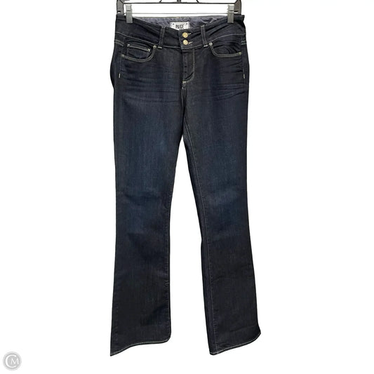 Jeans Boot Cut By Paige In Blue Denim, Size: S