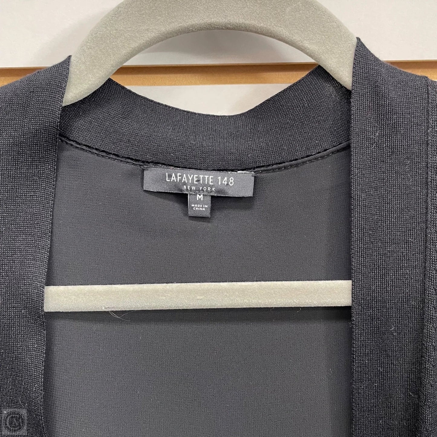 Cardigan Designer By Lafayette 148 In Black, Size: M