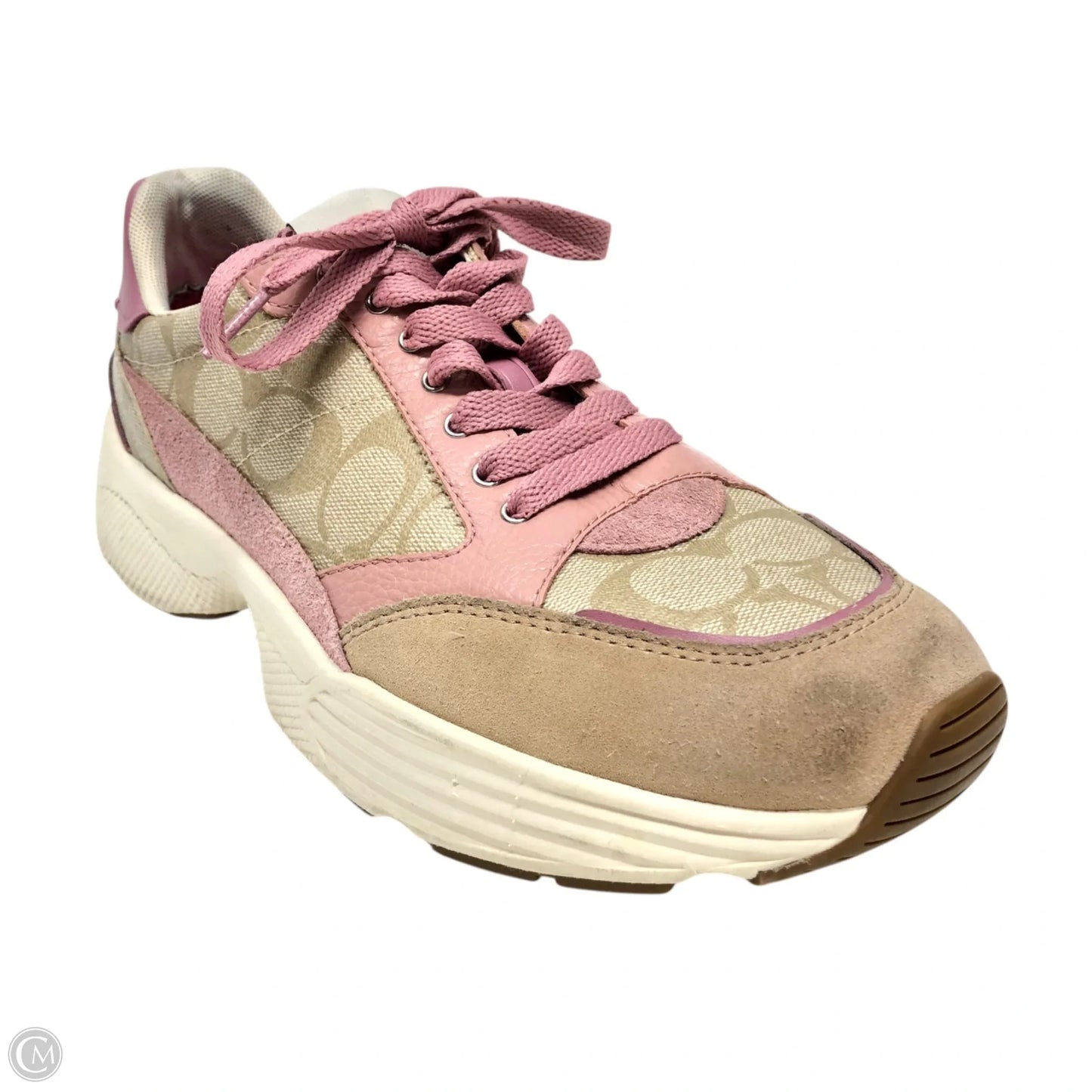 Shoes Designer By Coach In Pink & Tan, Size: 10
