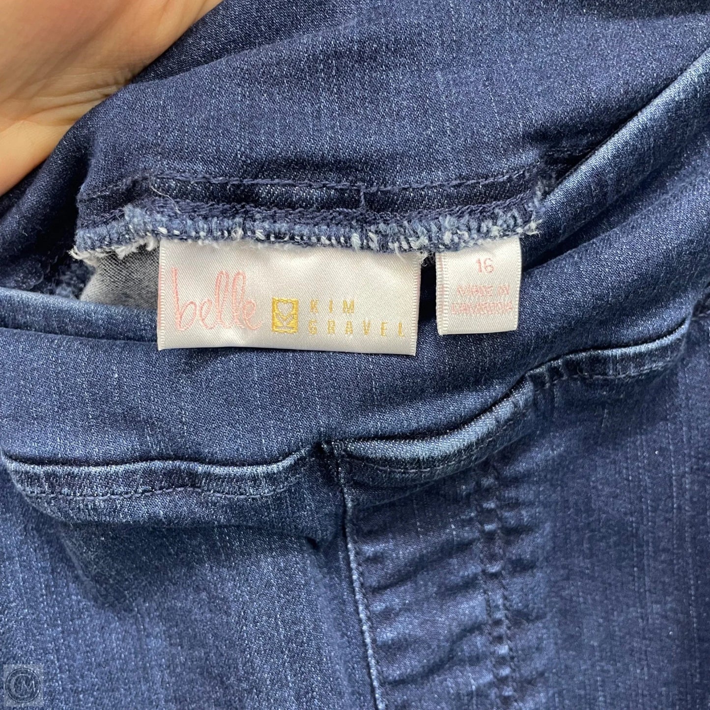 Jeans Boot Cut By Belle By Kim Gravel In Blue Denim, Size: 16