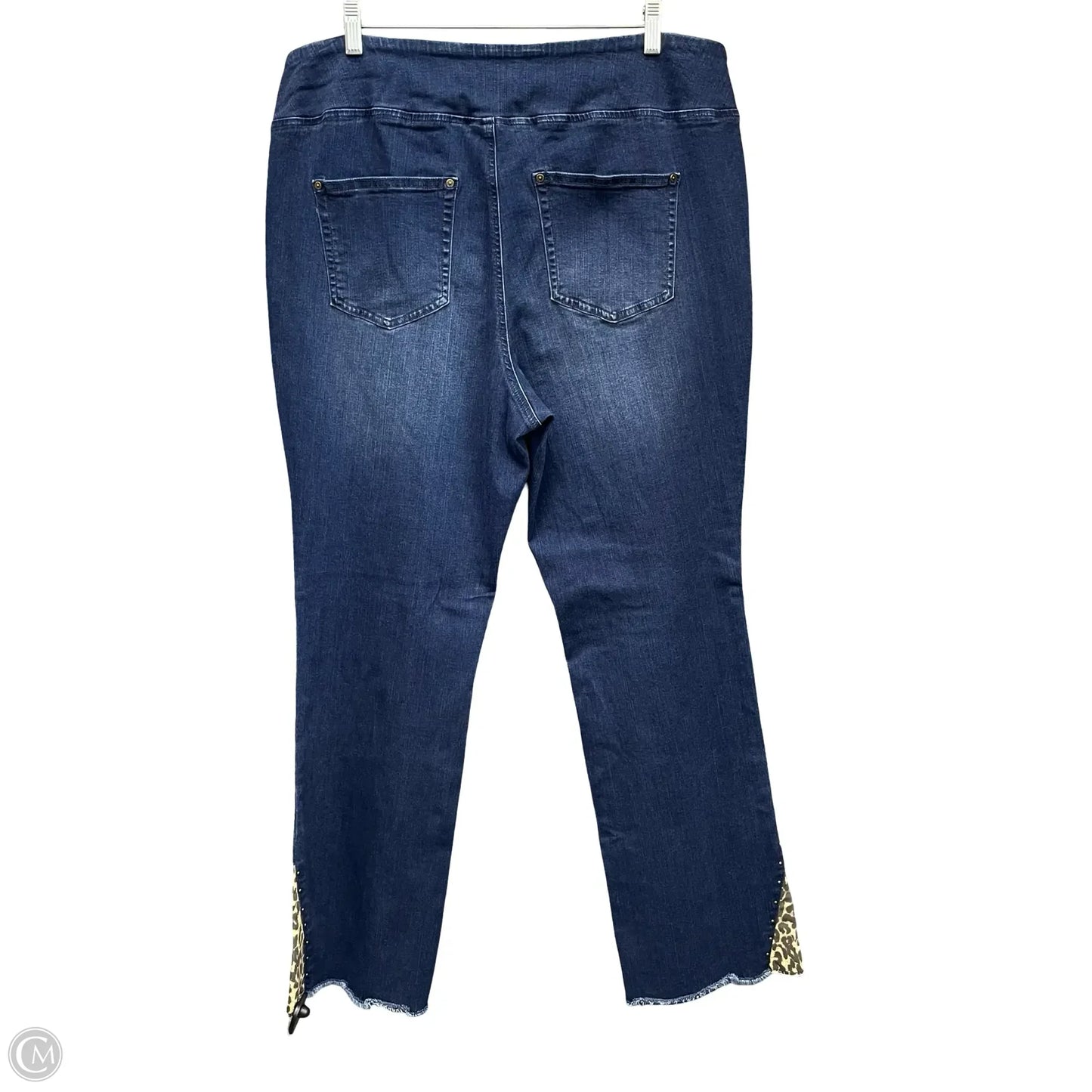 Jeans Boot Cut By Belle By Kim Gravel In Blue Denim, Size: 16