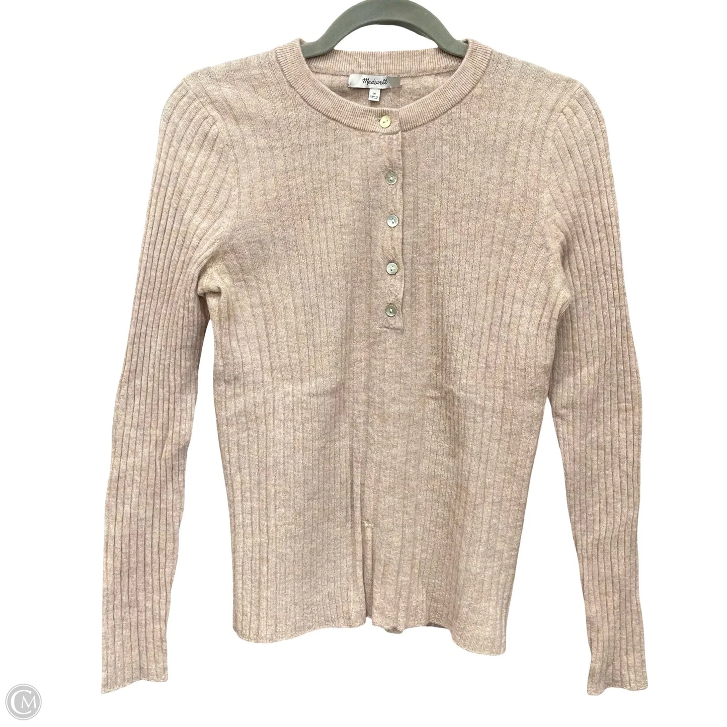 Top Long Sleeve By Madewell In Tan, Size: M