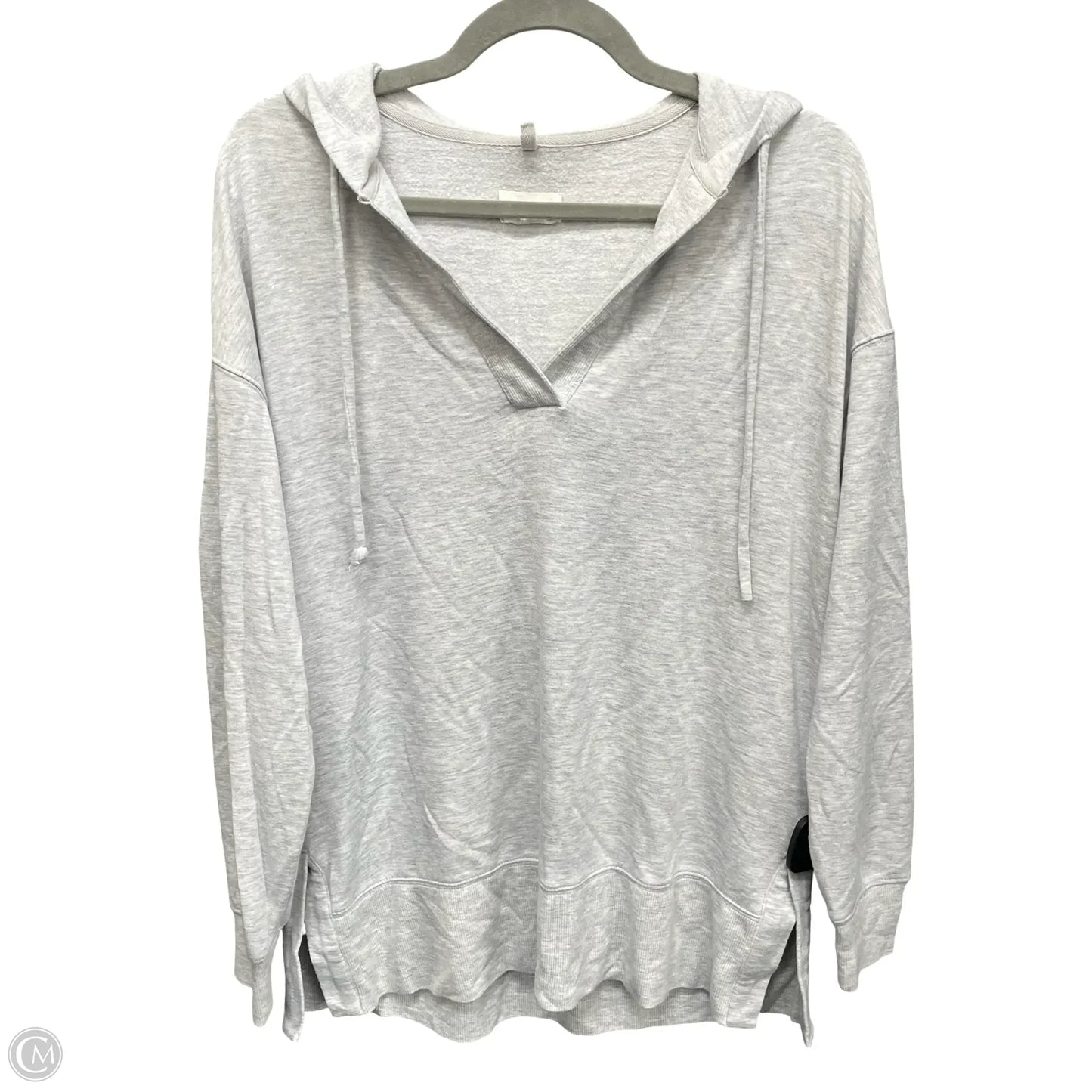 Sweatshirt Hoodie By Lou And Grey In Grey, Size: S