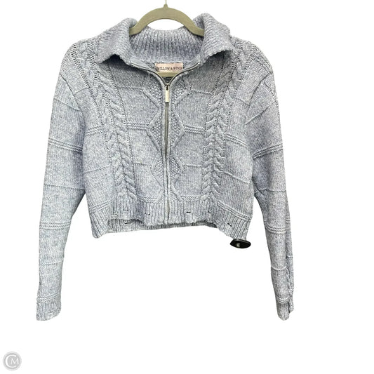 Sweater Cardigan By Cme In Blue, Size: M