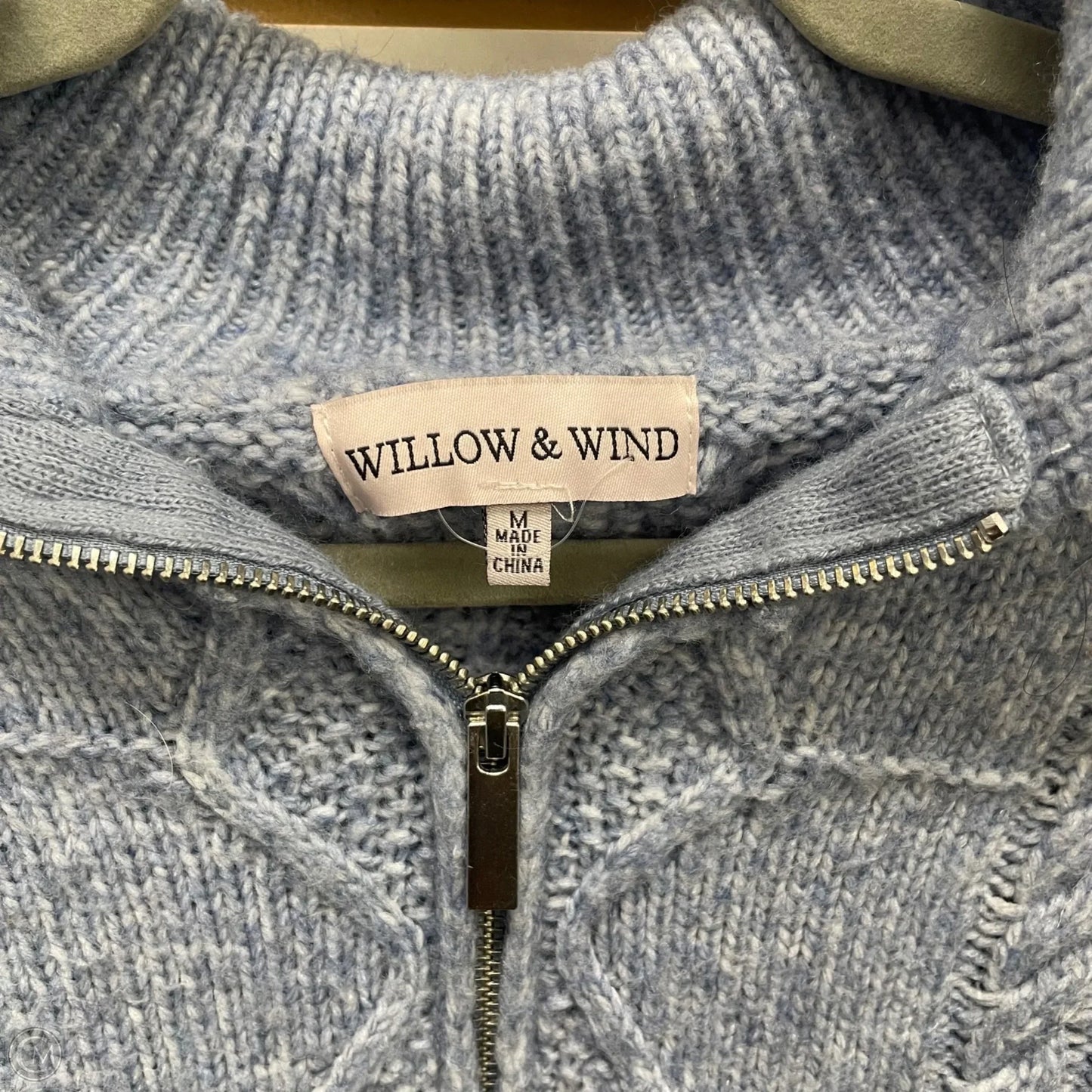 Sweater Cardigan By Cme In Blue, Size: M