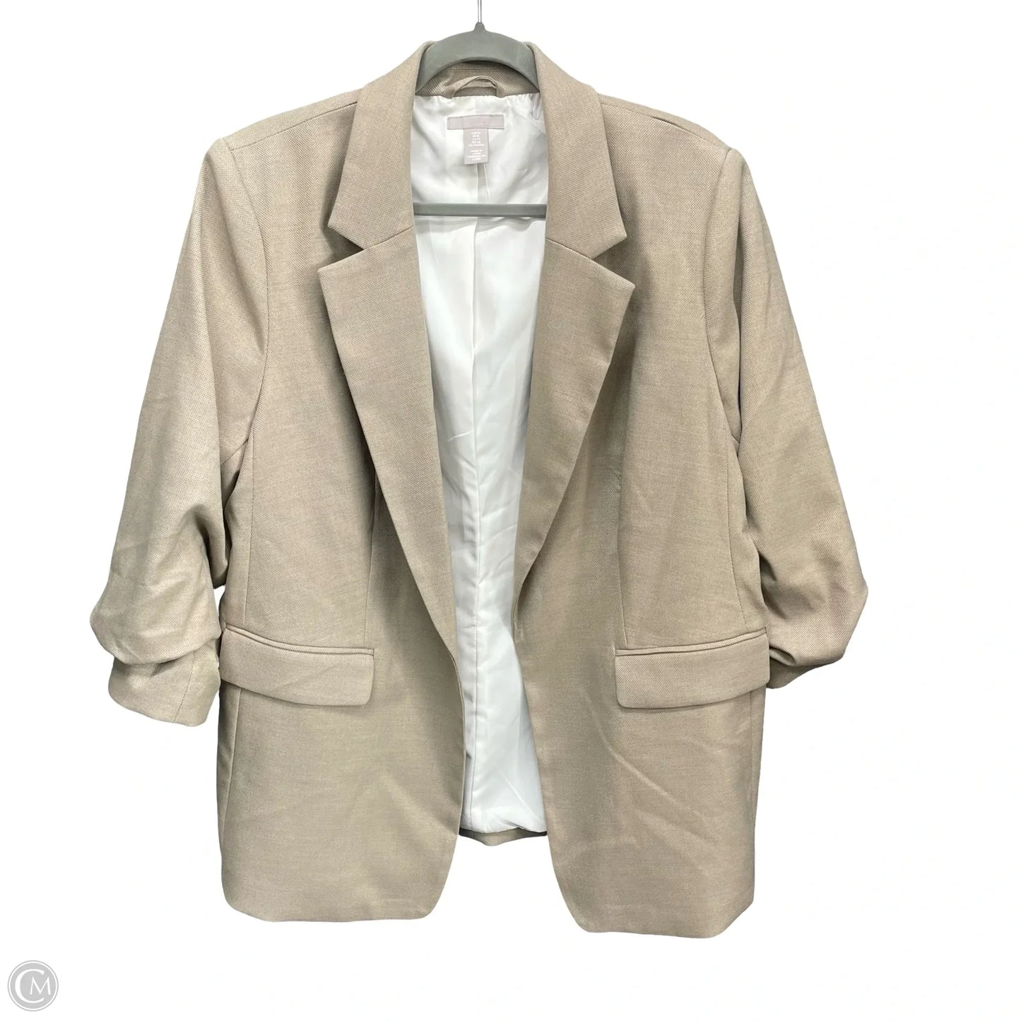 Blazer By H&m In Tan, Size: Xl