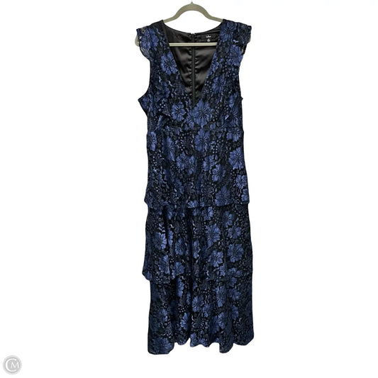 Dress Casual Maxi By Lulus In Black & Blue, Size: Xl