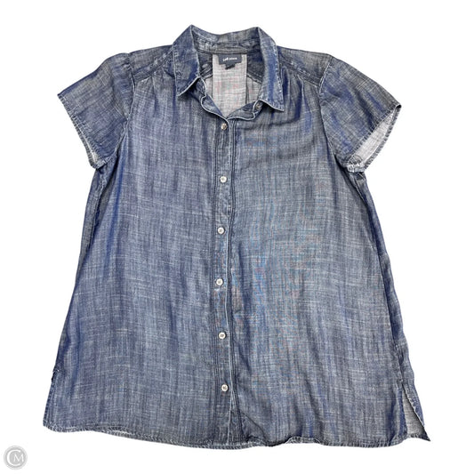 Top Short Sleeve By J. Jill In Blue Denim, Size: Xs