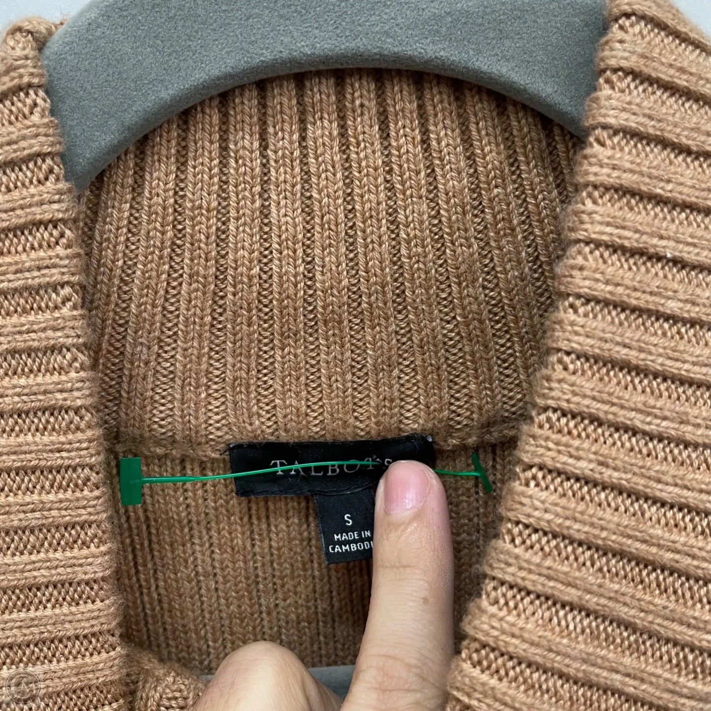 Vest Sweater By Talbots In Tan, Size: S