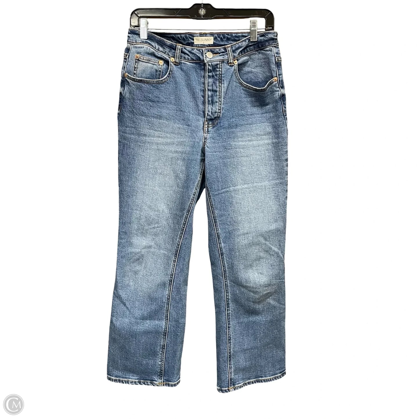 Jeans Wide Leg By Clothes Mentor In Blue Denim, Size: 8