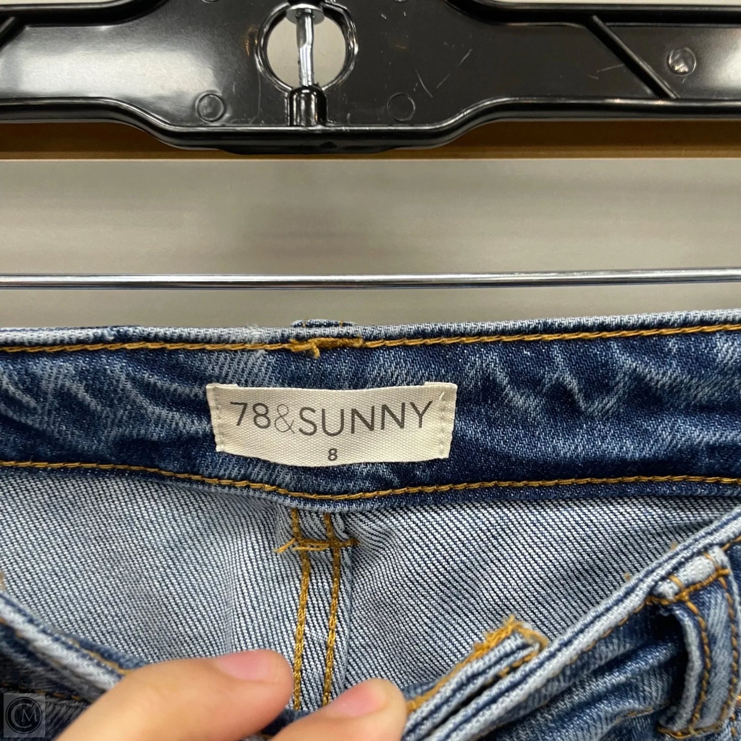 Jeans Wide Leg By Clothes Mentor In Blue Denim, Size: 8