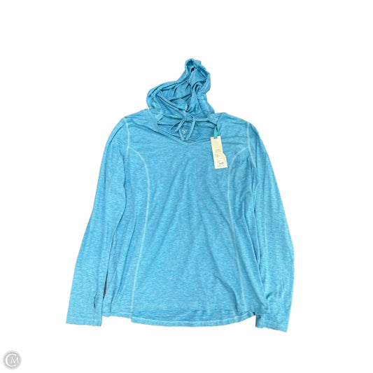 Athletic Top Long Sleeve Hoodie By Livi Active In Blue, Size: 18