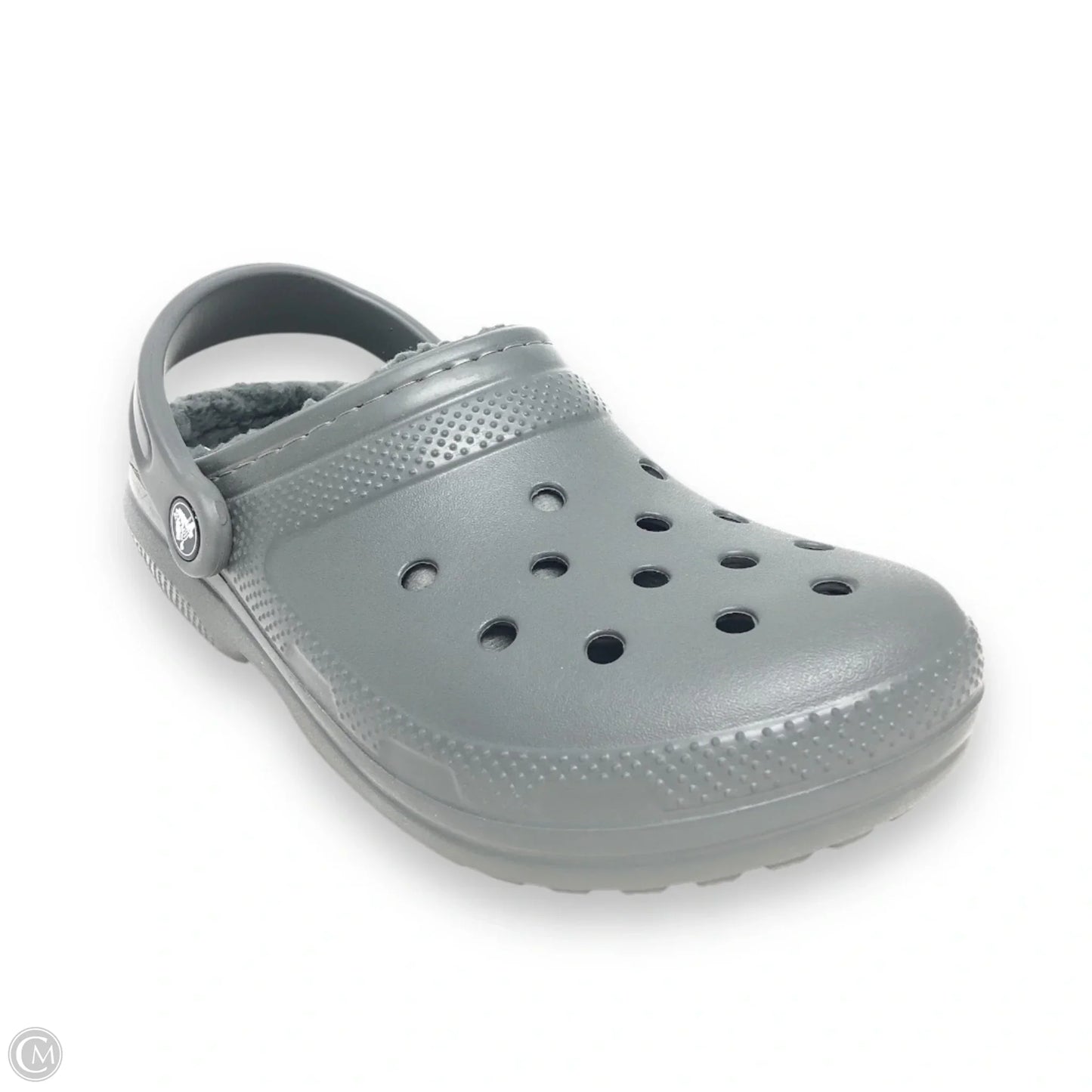 Shoes Flats By Crocs In Grey, Size: 8