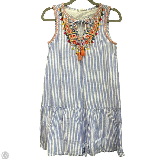 Dress Casual Short By Beachlunchlounge In Blue & White, Size: Xs