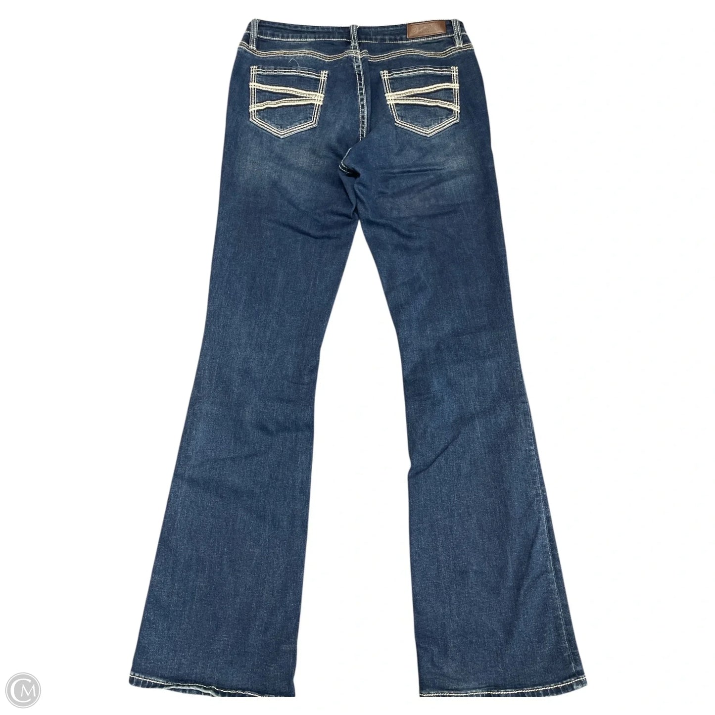 Jeans Boot Cut By Rock & Roll In Blue Denim, Size: L